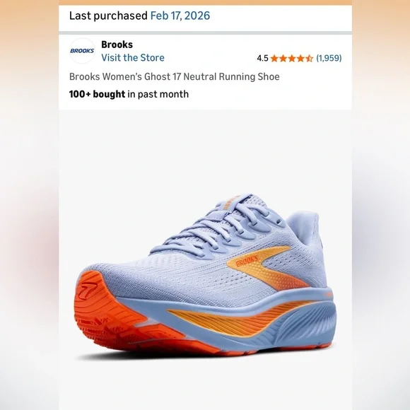 Brooks Women's Ghost 17 Neutral - Picture 1 of 5